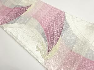 佐賀錦孔雀に菱模様織出し袋帯